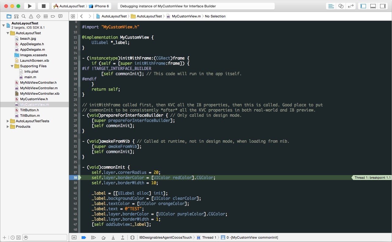 Using IBDesignable